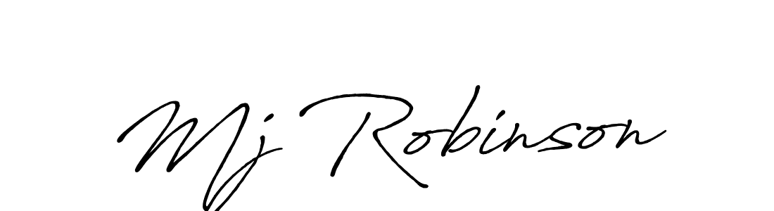 Also You can easily find your signature by using the search form. We will create Mj Robinson name handwritten signature images for you free of cost using Antro_Vectra_Bolder sign style. Mj Robinson signature style 7 images and pictures png