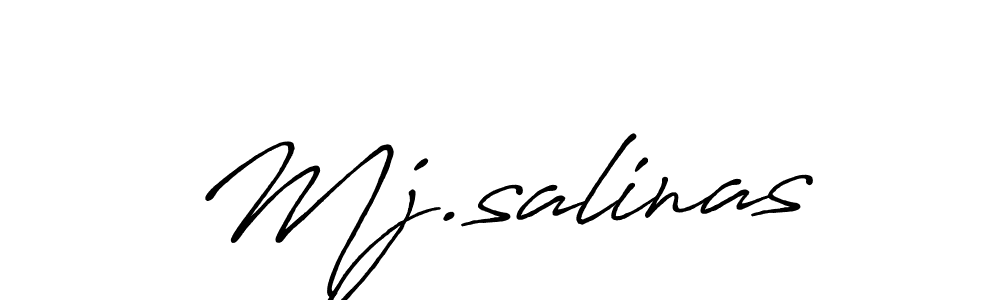 The best way (Antro_Vectra_Bolder) to make a short signature is to pick only two or three words in your name. The name Mj.salinas include a total of six letters. For converting this name. Mj.salinas signature style 7 images and pictures png