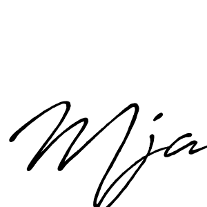 Make a beautiful signature design for name Mja. With this signature (Antro_Vectra_Bolder) style, you can create a handwritten signature for free. Mja signature style 7 images and pictures png