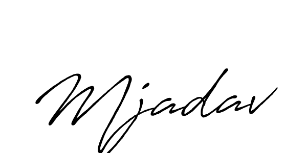 Make a beautiful signature design for name Mjadav. With this signature (Antro_Vectra_Bolder) style, you can create a handwritten signature for free. Mjadav signature style 7 images and pictures png