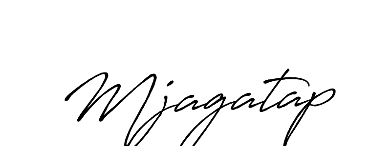 Create a beautiful signature design for name Mjagatap. With this signature (Antro_Vectra_Bolder) fonts, you can make a handwritten signature for free. Mjagatap signature style 7 images and pictures png