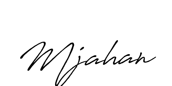 Design your own signature with our free online signature maker. With this signature software, you can create a handwritten (Antro_Vectra_Bolder) signature for name Mjahan. Mjahan signature style 7 images and pictures png