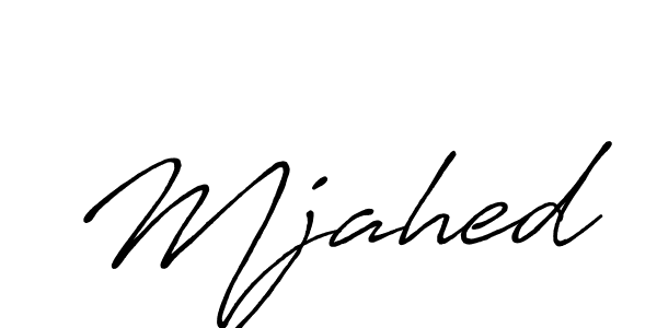 Mjahed stylish signature style. Best Handwritten Sign (Antro_Vectra_Bolder) for my name. Handwritten Signature Collection Ideas for my name Mjahed. Mjahed signature style 7 images and pictures png