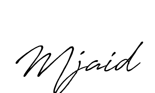 Create a beautiful signature design for name Mjaid. With this signature (Antro_Vectra_Bolder) fonts, you can make a handwritten signature for free. Mjaid signature style 7 images and pictures png