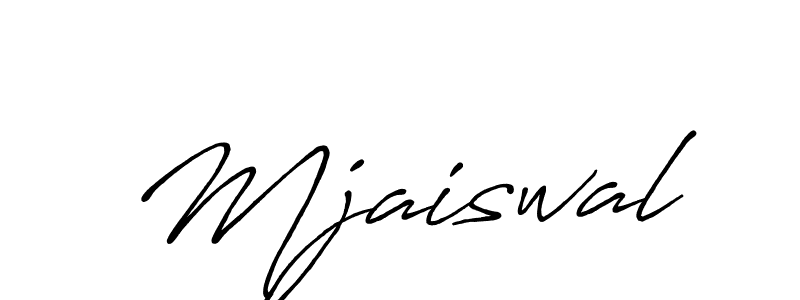 How to make Mjaiswal name signature. Use Antro_Vectra_Bolder style for creating short signs online. This is the latest handwritten sign. Mjaiswal signature style 7 images and pictures png