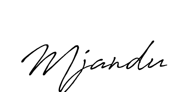 Design your own signature with our free online signature maker. With this signature software, you can create a handwritten (Antro_Vectra_Bolder) signature for name Mjandu. Mjandu signature style 7 images and pictures png