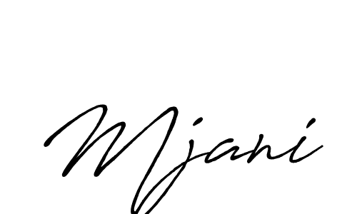 How to make Mjani name signature. Use Antro_Vectra_Bolder style for creating short signs online. This is the latest handwritten sign. Mjani signature style 7 images and pictures png