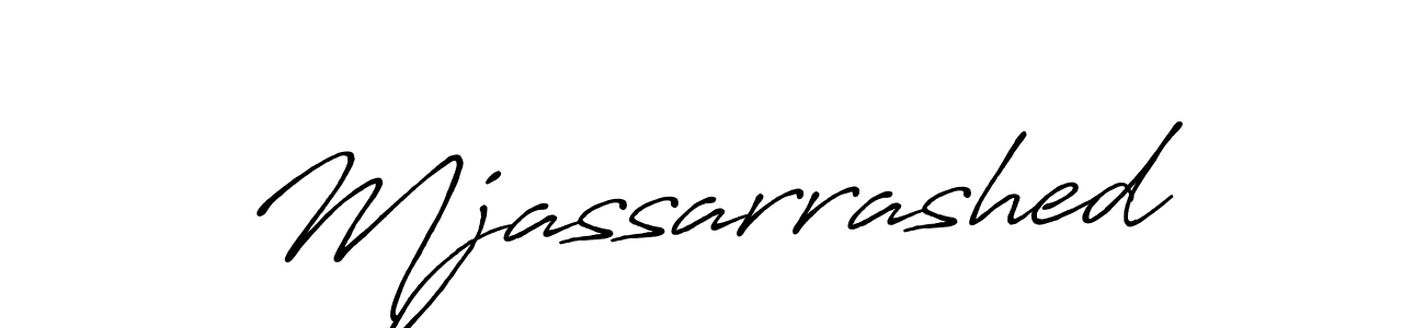 Create a beautiful signature design for name Mjassarrashed. With this signature (Antro_Vectra_Bolder) fonts, you can make a handwritten signature for free. Mjassarrashed signature style 7 images and pictures png