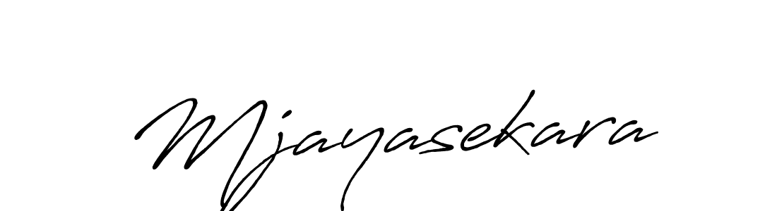 Design your own signature with our free online signature maker. With this signature software, you can create a handwritten (Antro_Vectra_Bolder) signature for name Mjayasekara. Mjayasekara signature style 7 images and pictures png