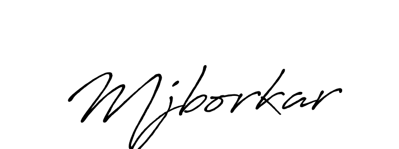 Antro_Vectra_Bolder is a professional signature style that is perfect for those who want to add a touch of class to their signature. It is also a great choice for those who want to make their signature more unique. Get Mjborkar name to fancy signature for free. Mjborkar signature style 7 images and pictures png