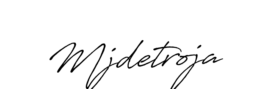 Also we have Mjdetroja name is the best signature style. Create professional handwritten signature collection using Antro_Vectra_Bolder autograph style. Mjdetroja signature style 7 images and pictures png