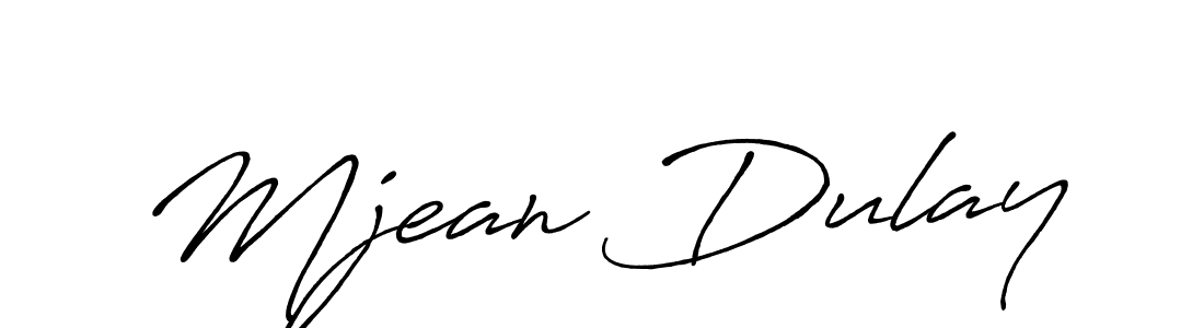 Similarly Antro_Vectra_Bolder is the best handwritten signature design. Signature creator online .You can use it as an online autograph creator for name Mjean Dulay. Mjean Dulay signature style 7 images and pictures png