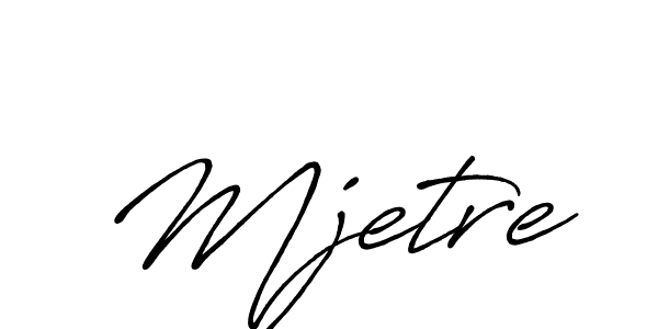 Make a beautiful signature design for name Mjetre. With this signature (Antro_Vectra_Bolder) style, you can create a handwritten signature for free. Mjetre signature style 7 images and pictures png