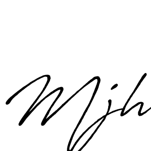 Create a beautiful signature design for name Mjh. With this signature (Antro_Vectra_Bolder) fonts, you can make a handwritten signature for free. Mjh signature style 7 images and pictures png