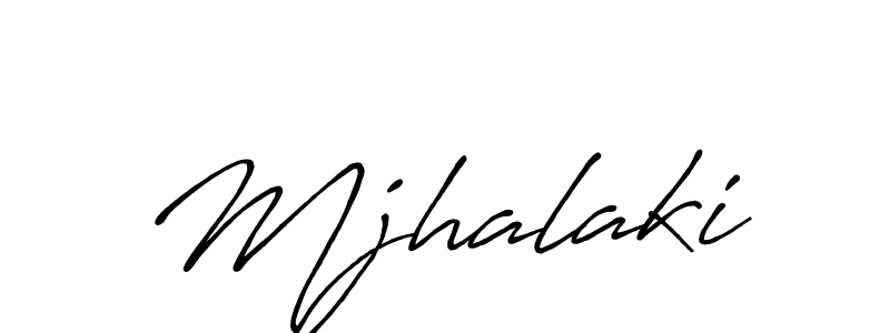 How to make Mjhalaki name signature. Use Antro_Vectra_Bolder style for creating short signs online. This is the latest handwritten sign. Mjhalaki signature style 7 images and pictures png