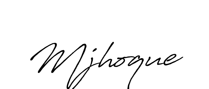 Similarly Antro_Vectra_Bolder is the best handwritten signature design. Signature creator online .You can use it as an online autograph creator for name Mjhoque. Mjhoque signature style 7 images and pictures png