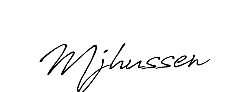 Make a beautiful signature design for name Mjhussen. Use this online signature maker to create a handwritten signature for free. Mjhussen signature style 7 images and pictures png