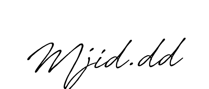 Make a beautiful signature design for name Mjid.dd. With this signature (Antro_Vectra_Bolder) style, you can create a handwritten signature for free. Mjid.dd signature style 7 images and pictures png