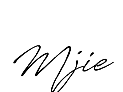 The best way (Antro_Vectra_Bolder) to make a short signature is to pick only two or three words in your name. The name Mjie include a total of six letters. For converting this name. Mjie signature style 7 images and pictures png