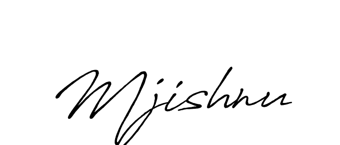 Also You can easily find your signature by using the search form. We will create Mjishnu name handwritten signature images for you free of cost using Antro_Vectra_Bolder sign style. Mjishnu signature style 7 images and pictures png