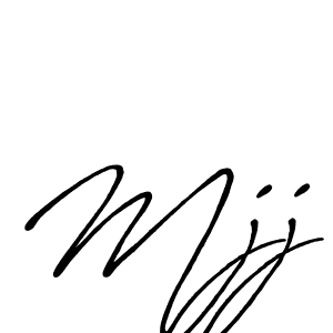 How to make Mjj name signature. Use Antro_Vectra_Bolder style for creating short signs online. This is the latest handwritten sign. Mjj signature style 7 images and pictures png