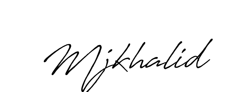Also we have Mjkhalid name is the best signature style. Create professional handwritten signature collection using Antro_Vectra_Bolder autograph style. Mjkhalid signature style 7 images and pictures png