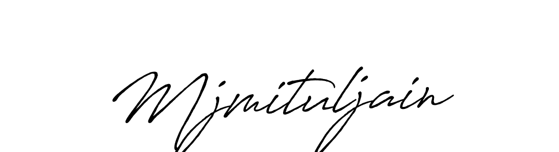 Design your own signature with our free online signature maker. With this signature software, you can create a handwritten (Antro_Vectra_Bolder) signature for name Mjmituljain. Mjmituljain signature style 7 images and pictures png