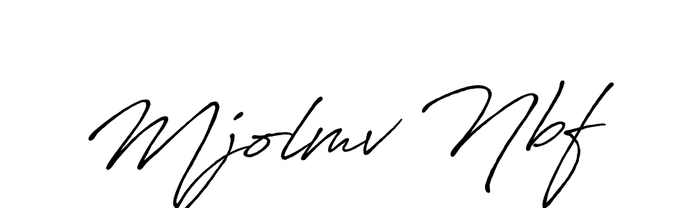 How to make Mjolmv Nbf signature? Antro_Vectra_Bolder is a professional autograph style. Create handwritten signature for Mjolmv Nbf name. Mjolmv Nbf signature style 7 images and pictures png