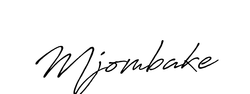 Make a beautiful signature design for name Mjombake. With this signature (Antro_Vectra_Bolder) style, you can create a handwritten signature for free. Mjombake signature style 7 images and pictures png