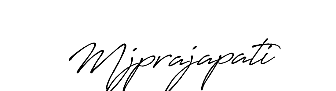 How to make Mjprajapati name signature. Use Antro_Vectra_Bolder style for creating short signs online. This is the latest handwritten sign. Mjprajapati signature style 7 images and pictures png