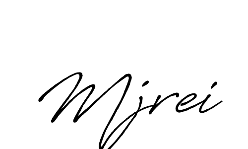 How to make Mjrei name signature. Use Antro_Vectra_Bolder style for creating short signs online. This is the latest handwritten sign. Mjrei signature style 7 images and pictures png