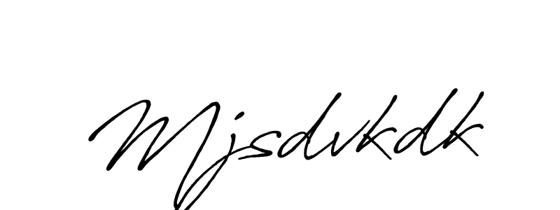 Create a beautiful signature design for name Mjsdvkdk. With this signature (Antro_Vectra_Bolder) fonts, you can make a handwritten signature for free. Mjsdvkdk signature style 7 images and pictures png