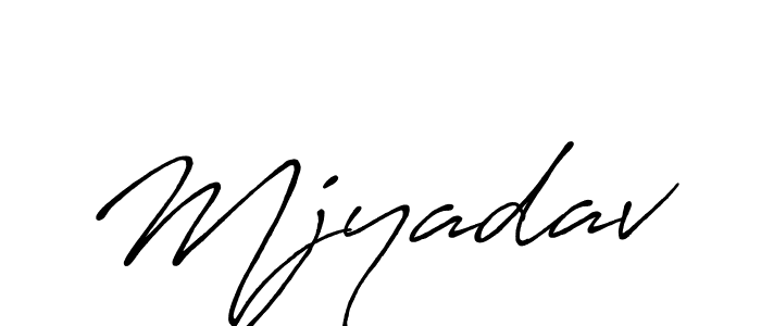Mjyadav stylish signature style. Best Handwritten Sign (Antro_Vectra_Bolder) for my name. Handwritten Signature Collection Ideas for my name Mjyadav. Mjyadav signature style 7 images and pictures png
