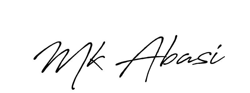 How to make Mk Abasi signature? Antro_Vectra_Bolder is a professional autograph style. Create handwritten signature for Mk Abasi name. Mk Abasi signature style 7 images and pictures png
