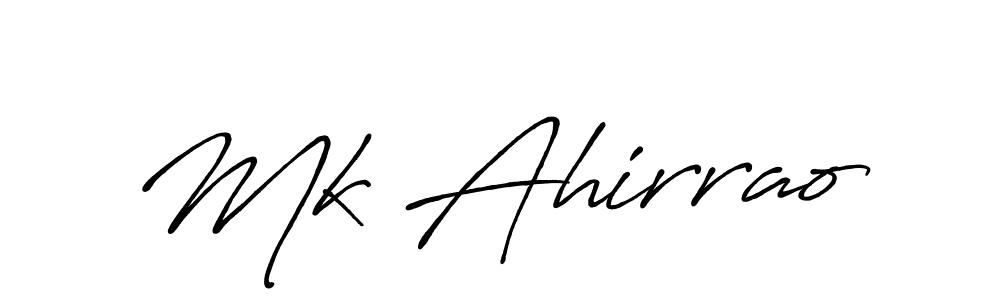 if you are searching for the best signature style for your name Mk Ahirrao. so please give up your signature search. here we have designed multiple signature styles  using Antro_Vectra_Bolder. Mk Ahirrao signature style 7 images and pictures png