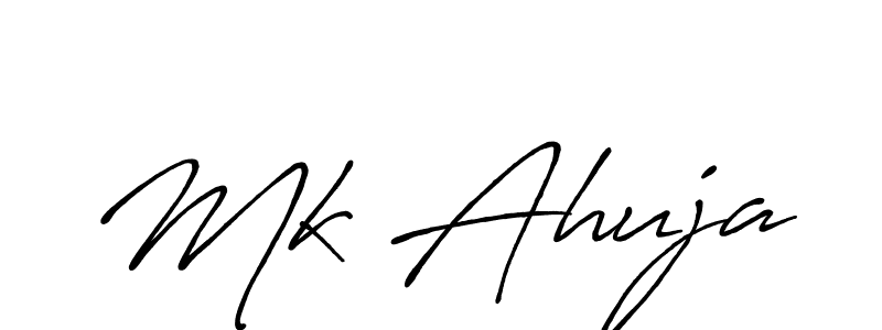 Also we have Mk Ahuja name is the best signature style. Create professional handwritten signature collection using Antro_Vectra_Bolder autograph style. Mk Ahuja signature style 7 images and pictures png