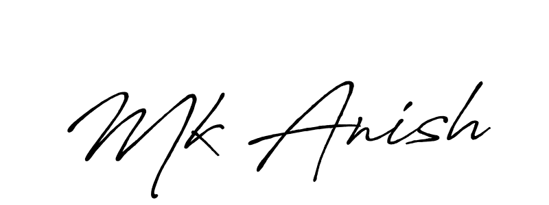 Antro_Vectra_Bolder is a professional signature style that is perfect for those who want to add a touch of class to their signature. It is also a great choice for those who want to make their signature more unique. Get Mk Anish name to fancy signature for free. Mk Anish signature style 7 images and pictures png