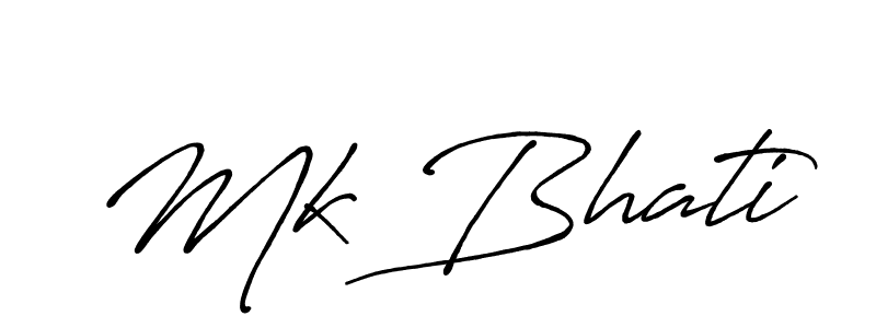Antro_Vectra_Bolder is a professional signature style that is perfect for those who want to add a touch of class to their signature. It is also a great choice for those who want to make their signature more unique. Get Mk Bhati name to fancy signature for free. Mk Bhati signature style 7 images and pictures png