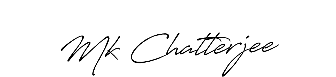 Mk Chatterjee stylish signature style. Best Handwritten Sign (Antro_Vectra_Bolder) for my name. Handwritten Signature Collection Ideas for my name Mk Chatterjee. Mk Chatterjee signature style 7 images and pictures png