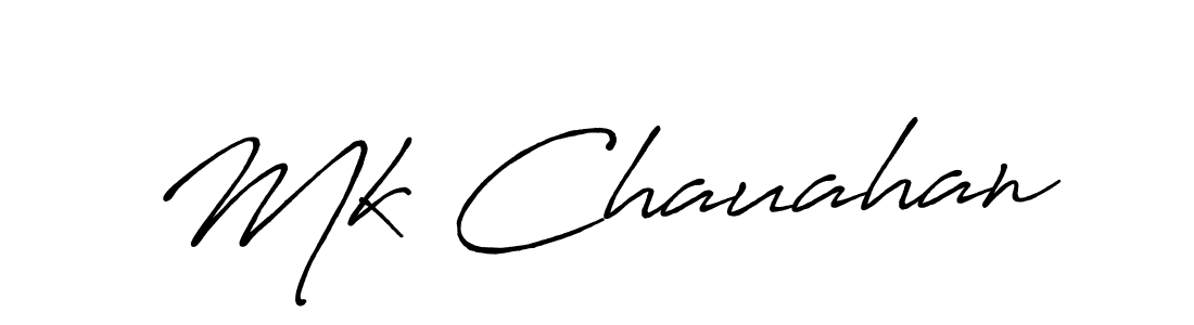 Antro_Vectra_Bolder is a professional signature style that is perfect for those who want to add a touch of class to their signature. It is also a great choice for those who want to make their signature more unique. Get Mk Chauahan name to fancy signature for free. Mk Chauahan signature style 7 images and pictures png