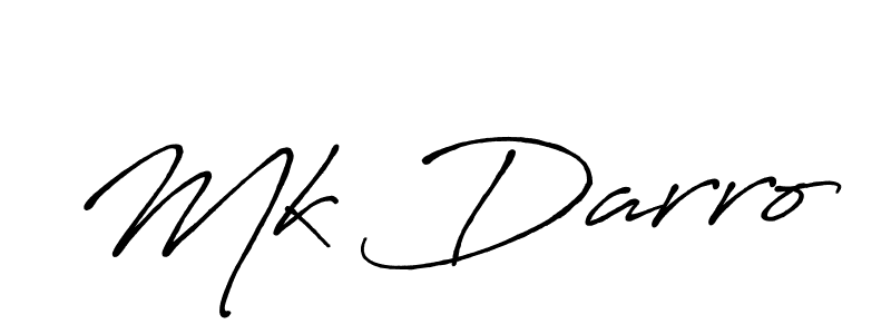 Use a signature maker to create a handwritten signature online. With this signature software, you can design (Antro_Vectra_Bolder) your own signature for name Mk Darro. Mk Darro signature style 7 images and pictures png