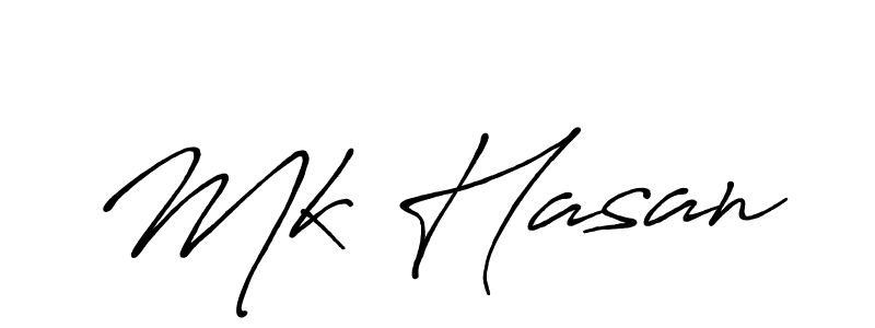 You should practise on your own different ways (Antro_Vectra_Bolder) to write your name (Mk Hasan) in signature. don't let someone else do it for you. Mk Hasan signature style 7 images and pictures png