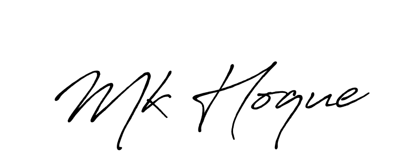 It looks lik you need a new signature style for name Mk Hoque. Design unique handwritten (Antro_Vectra_Bolder) signature with our free signature maker in just a few clicks. Mk Hoque signature style 7 images and pictures png