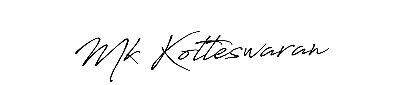 Make a short Mk Kotteswaran signature style. Manage your documents anywhere anytime using Antro_Vectra_Bolder. Create and add eSignatures, submit forms, share and send files easily. Mk Kotteswaran signature style 7 images and pictures png