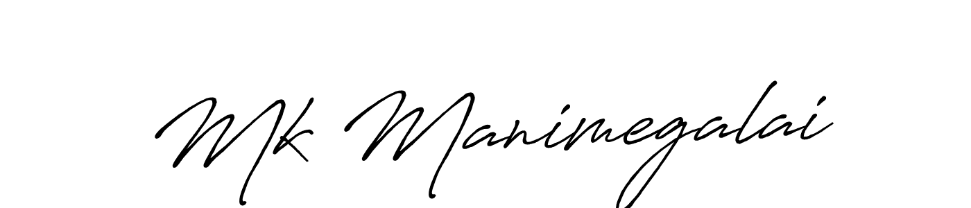 Also You can easily find your signature by using the search form. We will create Mk Manimegalai name handwritten signature images for you free of cost using Antro_Vectra_Bolder sign style. Mk Manimegalai signature style 7 images and pictures png