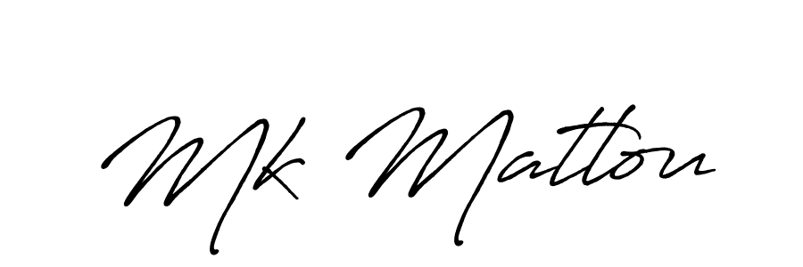 Use a signature maker to create a handwritten signature online. With this signature software, you can design (Antro_Vectra_Bolder) your own signature for name Mk Matlou. Mk Matlou signature style 7 images and pictures png