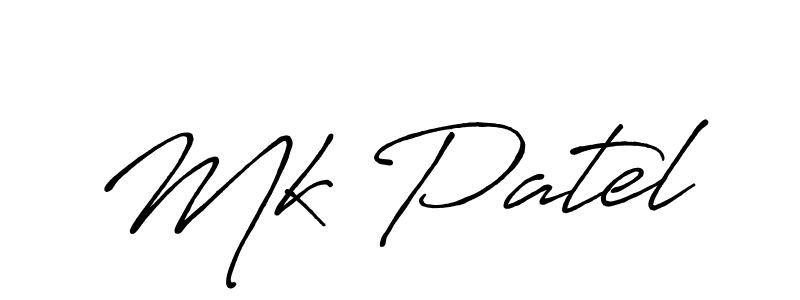 How to Draw Mk Patel signature style? Antro_Vectra_Bolder is a latest design signature styles for name Mk Patel. Mk Patel signature style 7 images and pictures png