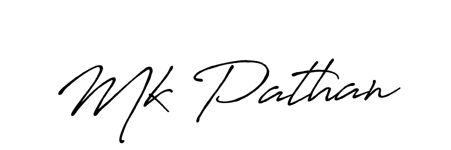 Mk Pathan stylish signature style. Best Handwritten Sign (Antro_Vectra_Bolder) for my name. Handwritten Signature Collection Ideas for my name Mk Pathan. Mk Pathan signature style 7 images and pictures png