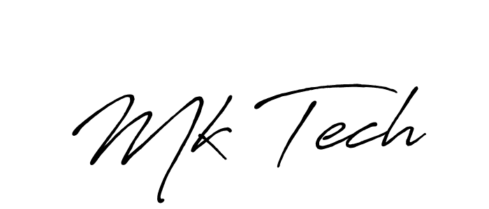 How to make Mk Tech signature? Antro_Vectra_Bolder is a professional autograph style. Create handwritten signature for Mk Tech name. Mk Tech signature style 7 images and pictures png