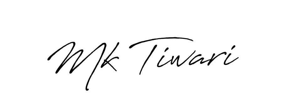 Make a beautiful signature design for name Mk Tiwari. With this signature (Antro_Vectra_Bolder) style, you can create a handwritten signature for free. Mk Tiwari signature style 7 images and pictures png